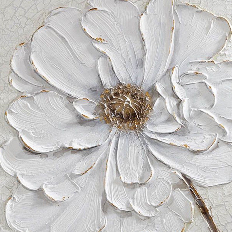 Home Décor 3D Flower Canvas Wall Art Paintings on Canvas Etsy