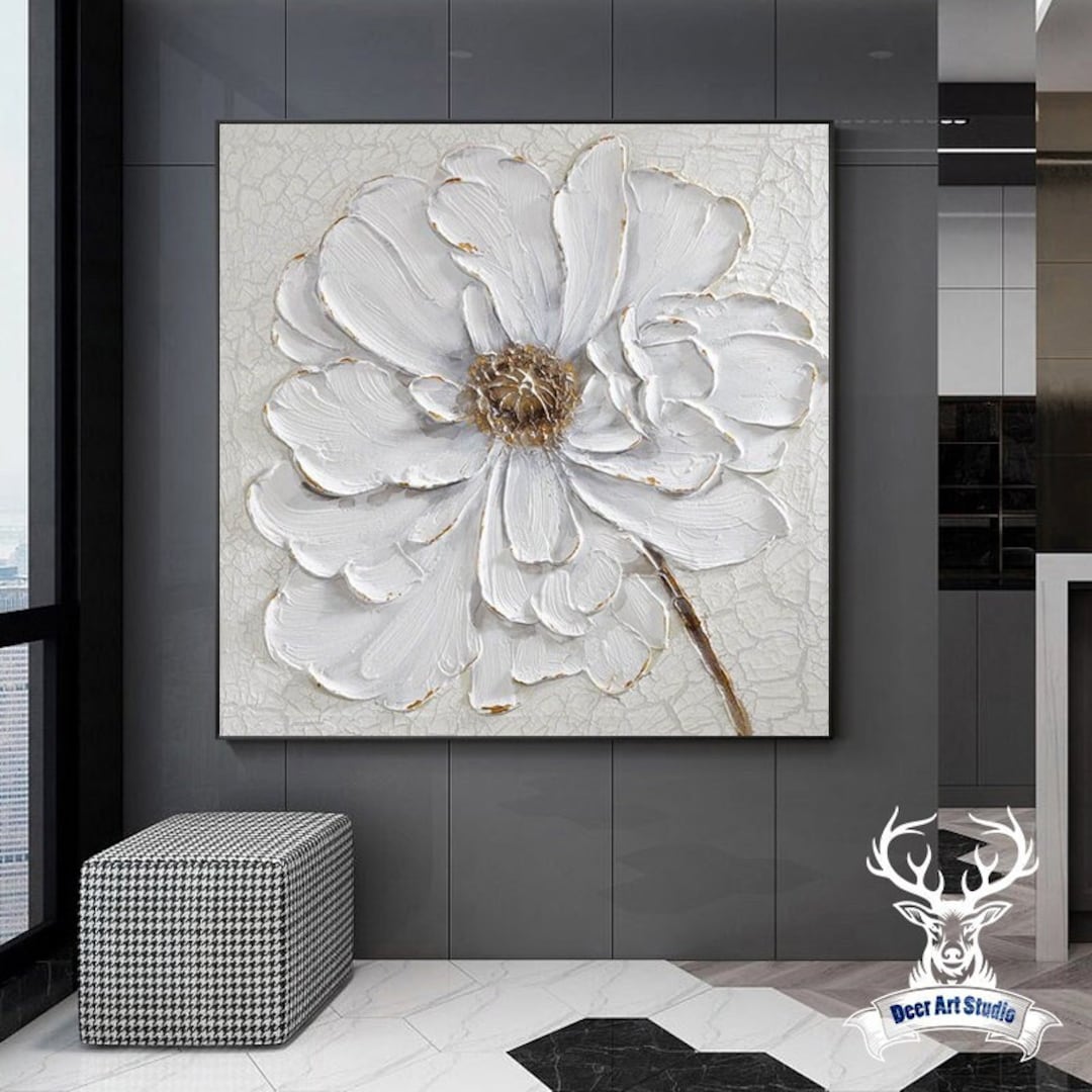 Flower canvas cheap