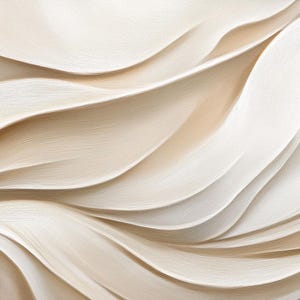 May include: Abstract background with flowing, wavy lines in shades of white and beige.