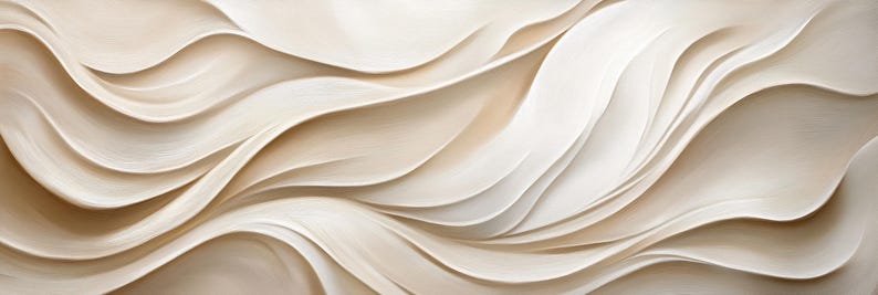 May include: Abstract background with flowing, wavy lines in shades of white and beige.