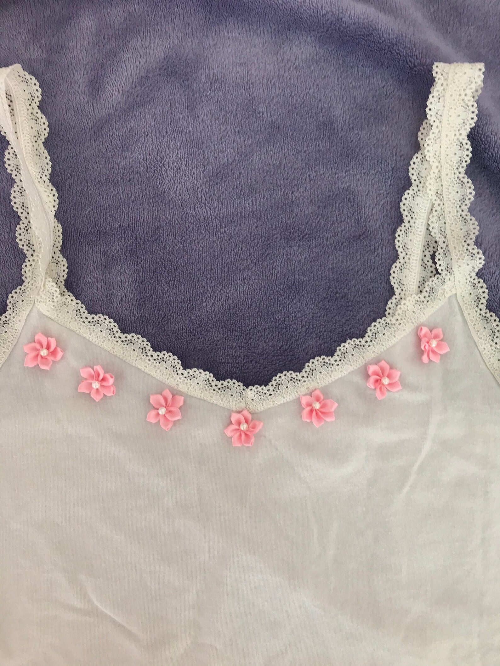 Dainty y2k floral lace tank top/ blue rose pattern tank | Etsy