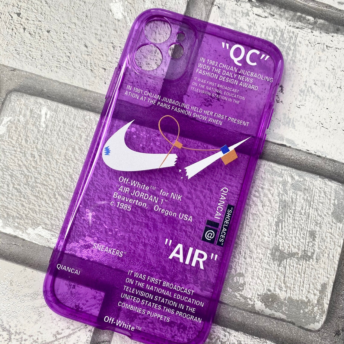 Nike x Off White Broken Swoosh iPhone 11 & Pro Case Soft Flexy Etsy