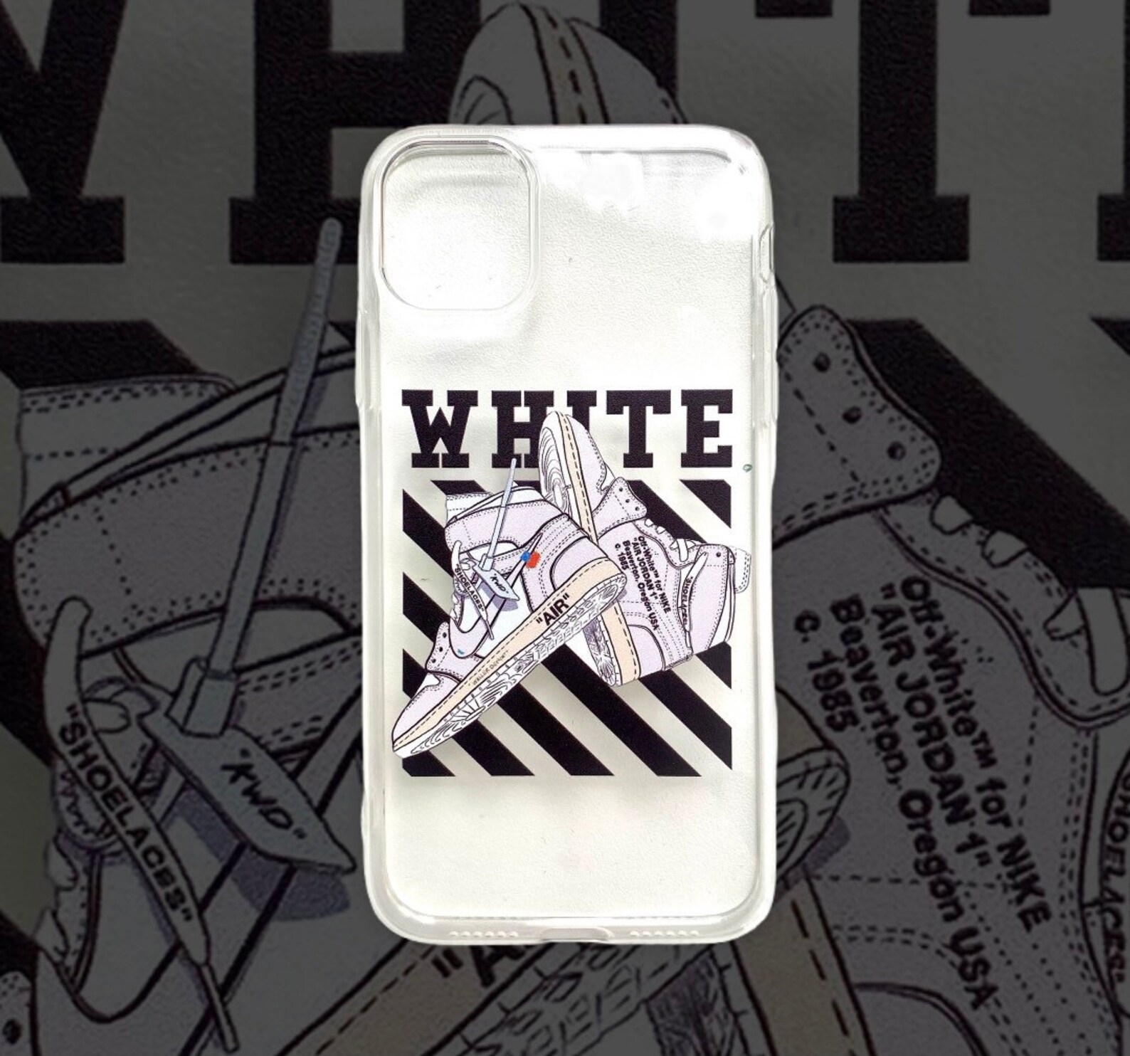 Nike x Off White Sneaker iPhone 11 & 11 Pro Case Soft Flexy Etsy
