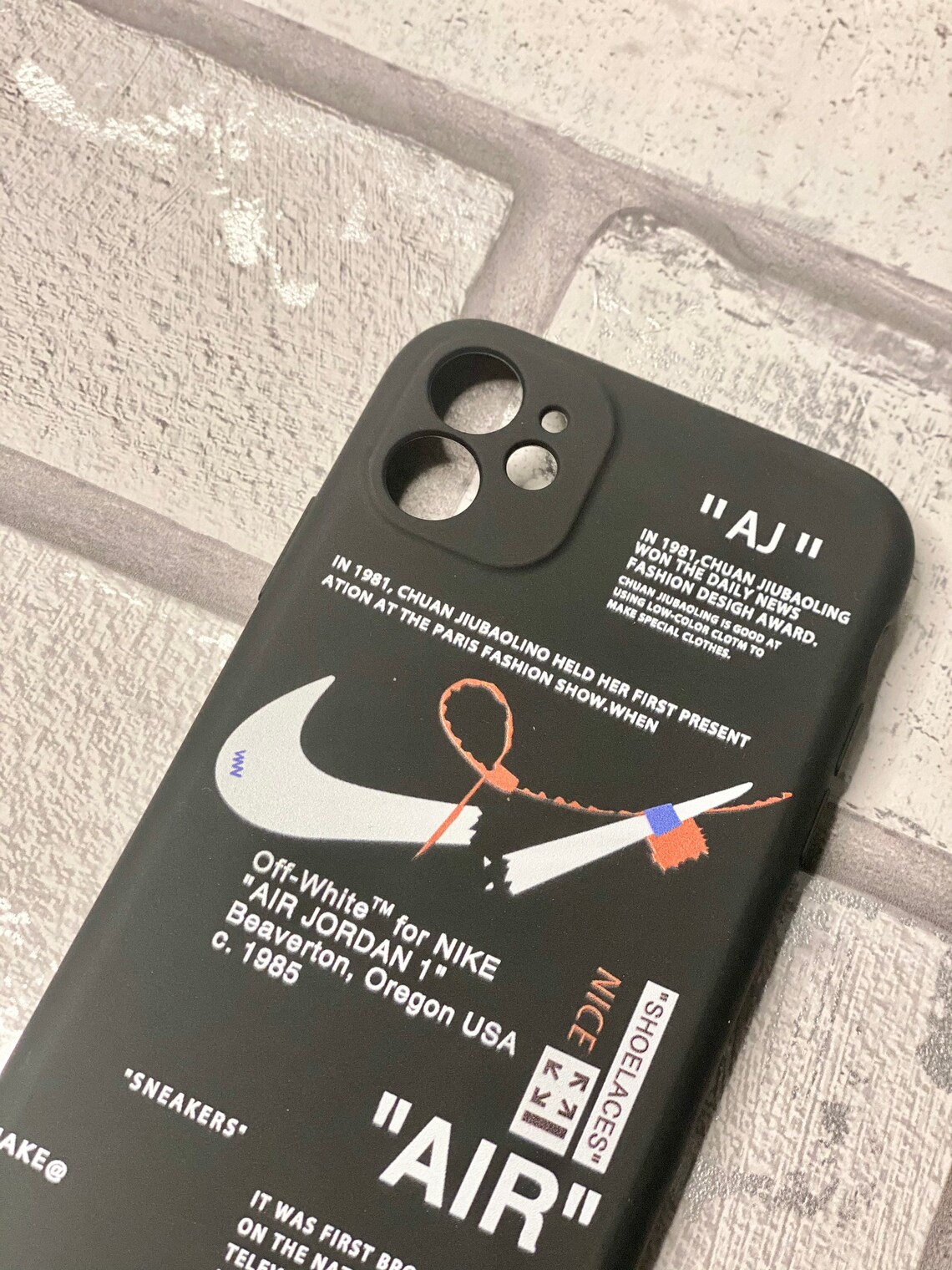 Nike x Off White Broken Swoosh iPhone 11 & Pro Case Soft Flexy Etsy