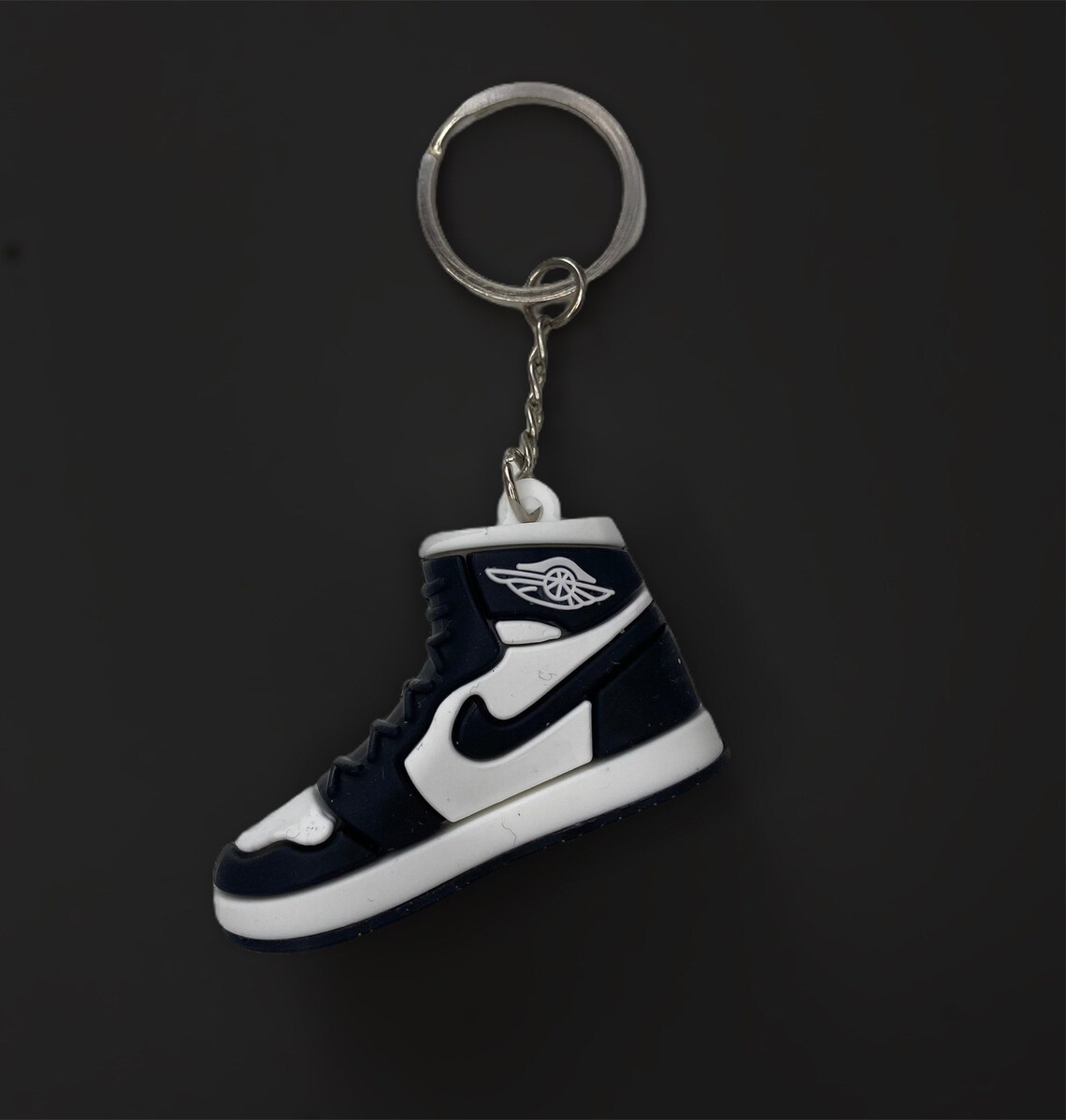 Nike Air Jordan 1 3D Silicone Sneaker Keychain Etsy