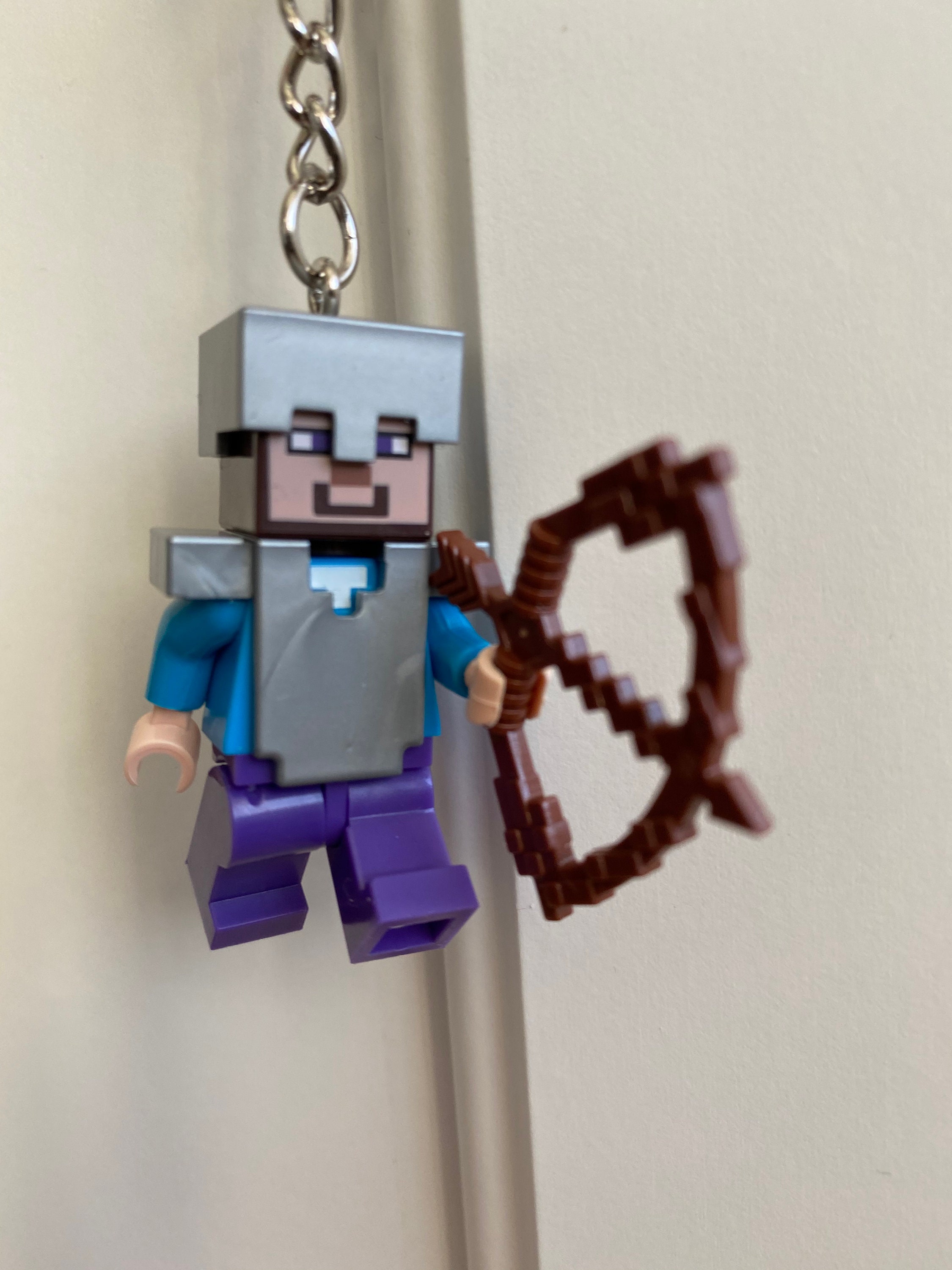 Minecraft Steve Keyring Etsy
