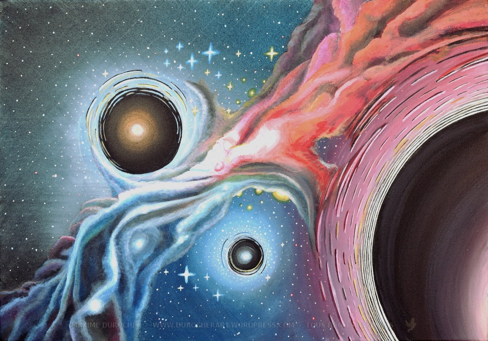 Universe, Acrylic Painting on Canvas, the Origin of the World Etsy