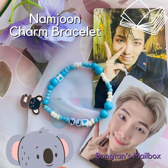 RM Namjoon Beaded Charm Bracelet Jhope Vlive Inspired
