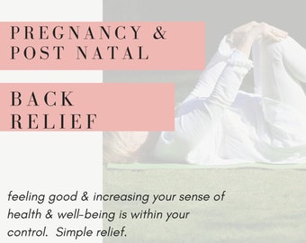 Pregnancy/Post-Natal Back Book