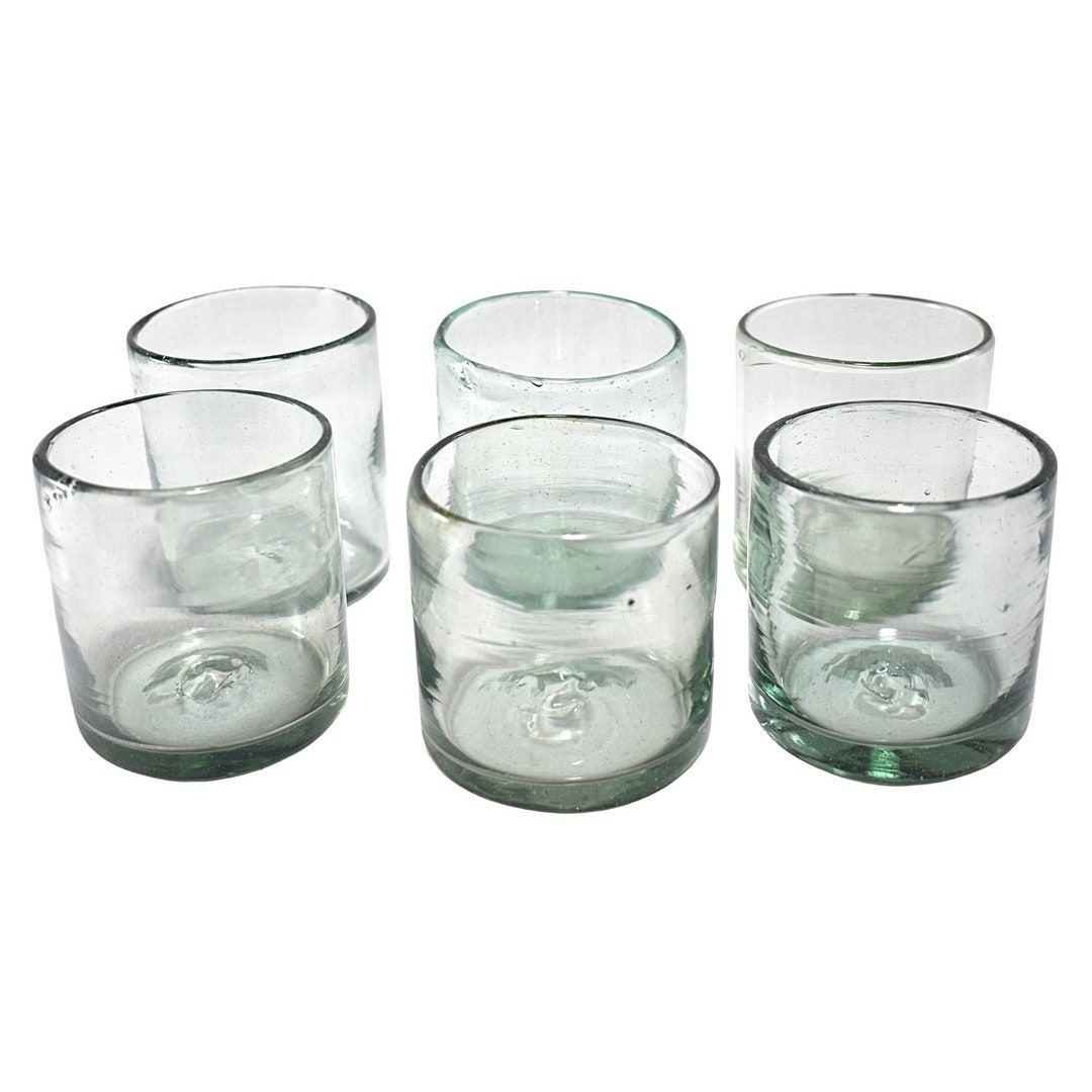 MAREY Handblown Drinking Glasses Artisan Crafted Mexico Old - Etsy