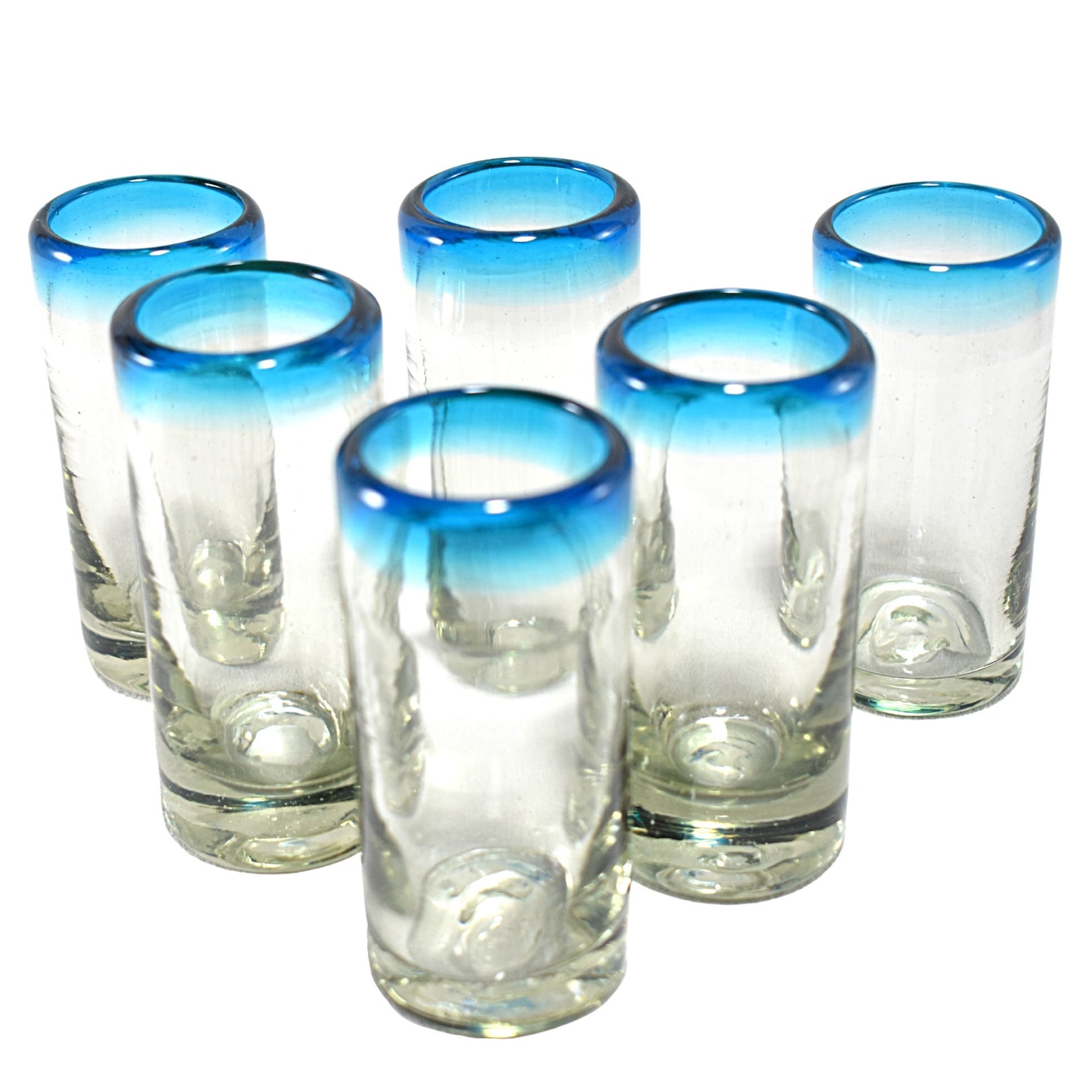 MAREY Mexican Shot Glasses Artisan Crafted BlownGlass Etsy