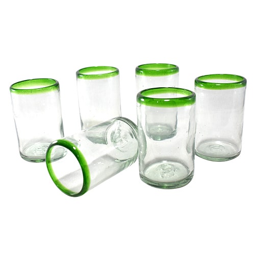 MAREY Mexican Drinking Glasses Artisan Crafted Blownglass Etsy