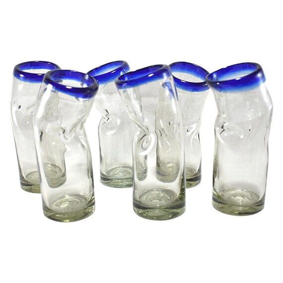 8 Mexcan Hand Blown Drnkng Glasses | Hand Blown, Drnkng Glasses