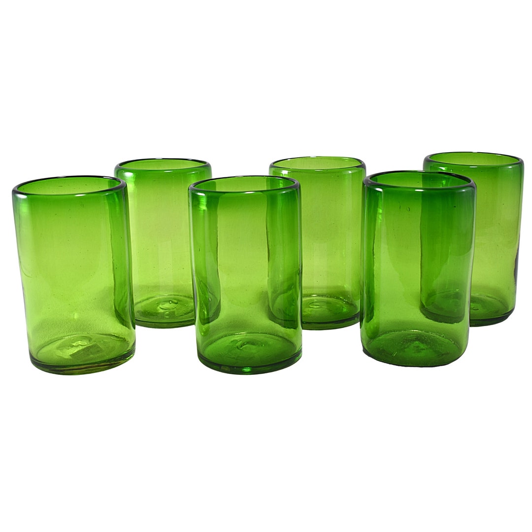 MAREY Mexican Drinking Glasses Artisan Crafted Blown Glass Etsy