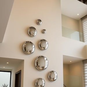 Pietre decorative da appendere in vetro riciclato soffiato a mano / Decorazione murale messicana (set da 8 pezzi)