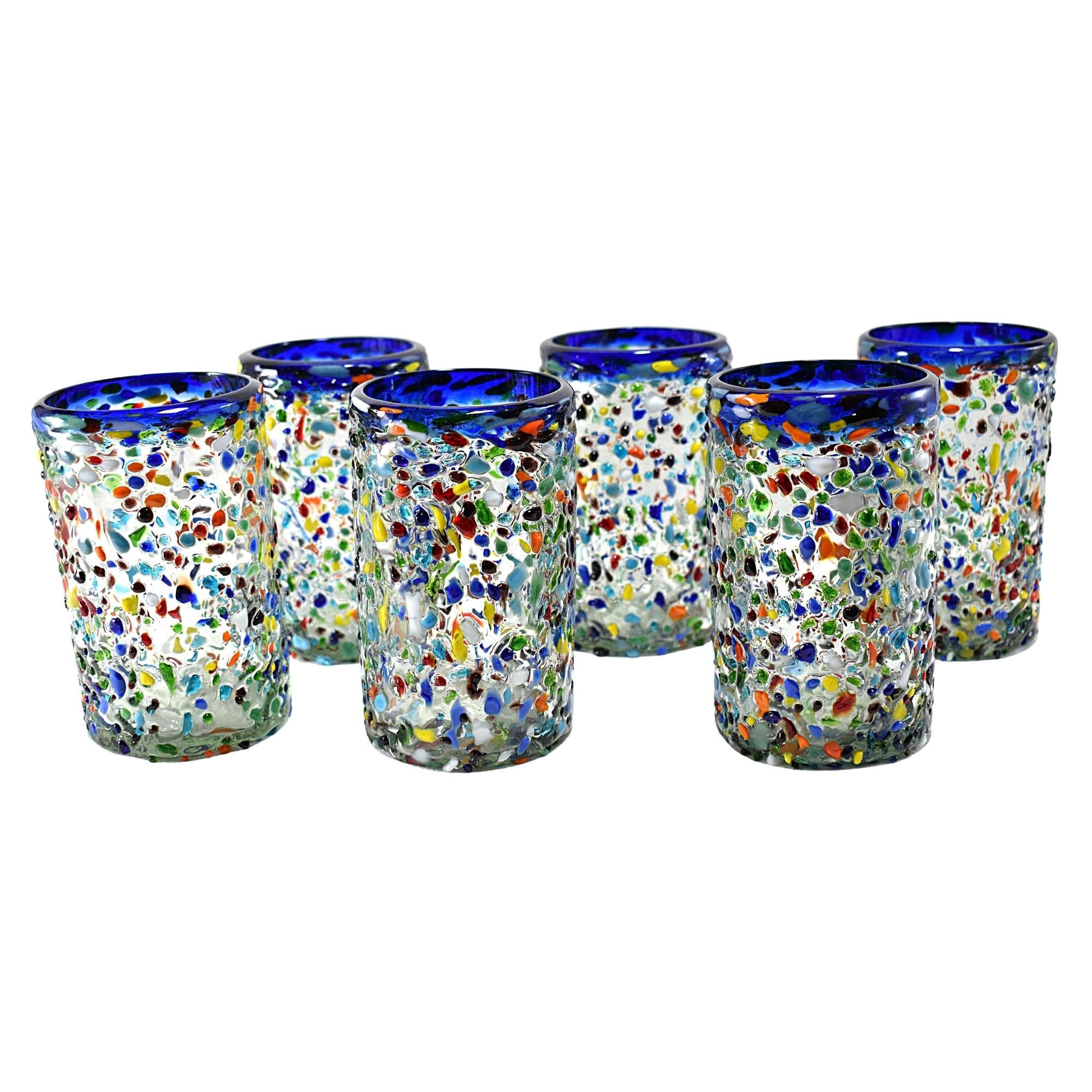 MAREY Mexican Drinking Glasses Artisan Crafted Blown Glass Etsy