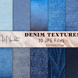 Nahtlose Denim-Texturen, Denim-blauer Stoff, digitale Papierhintergründe, Musterhintergründe, druckbares Scrapbooking-Papier