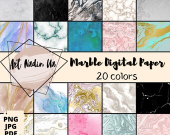 Digital Marble Papers, Marble Backgrounds, Marble Background paper, Marble Texture Paper, INSTANT DOWNLOAD for scrapbooking