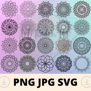 Mandala svg, Mandalas svg, Mandala Monogram Rahmen, Mandala Vorlage zum Laserschneiden, Floral Mandala svg, Blumen Mandala svg, Mandala Cut File
