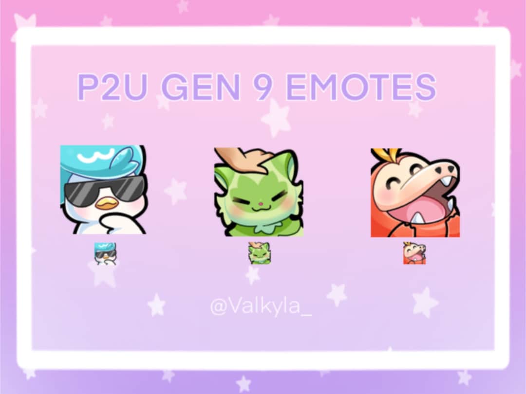 Scarlet Violet Starter Emotes for Twitch Streamers, Discord, Youtube 3x