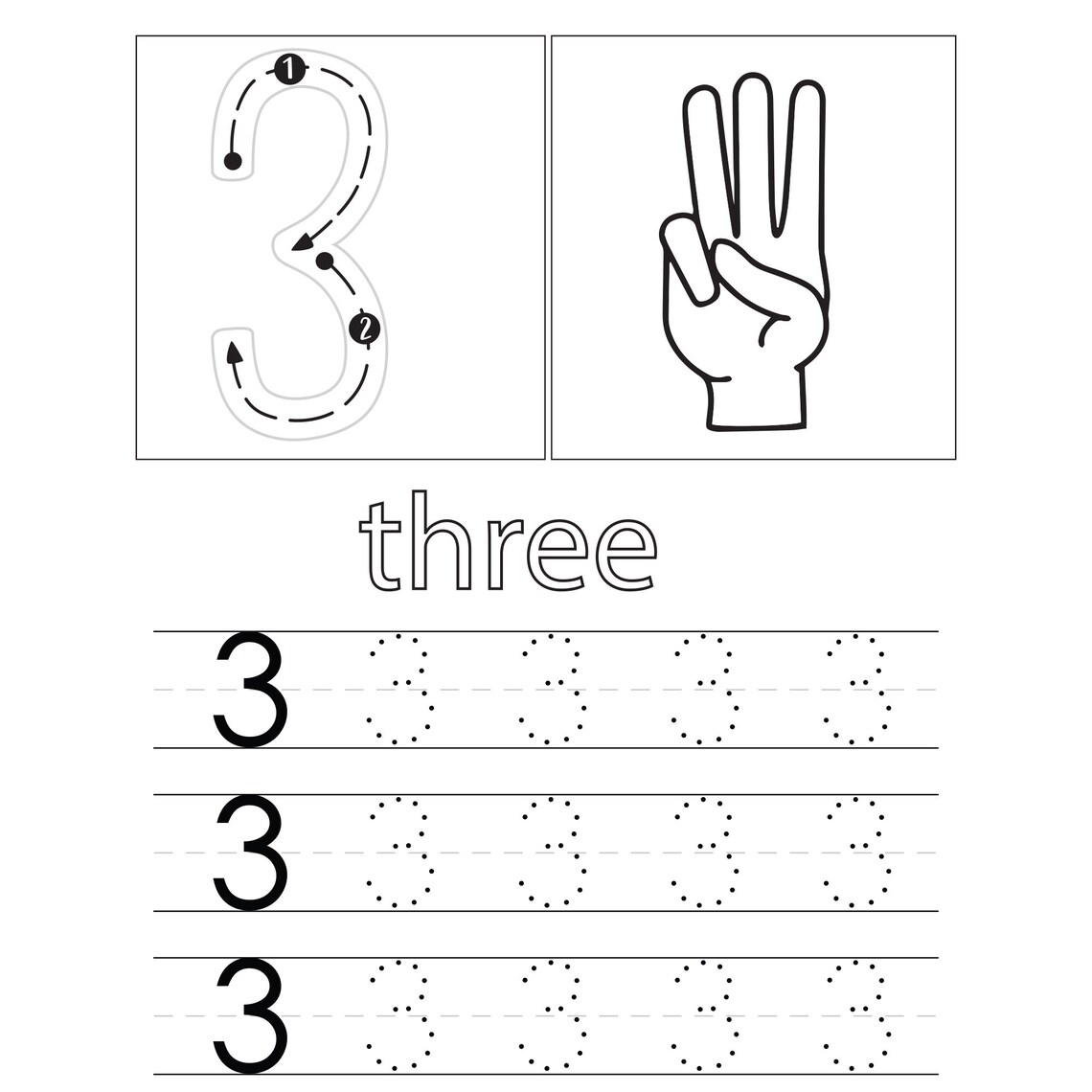 Numbers Tracing Worksheets | Printable Worksheets | Coloring Pages ...