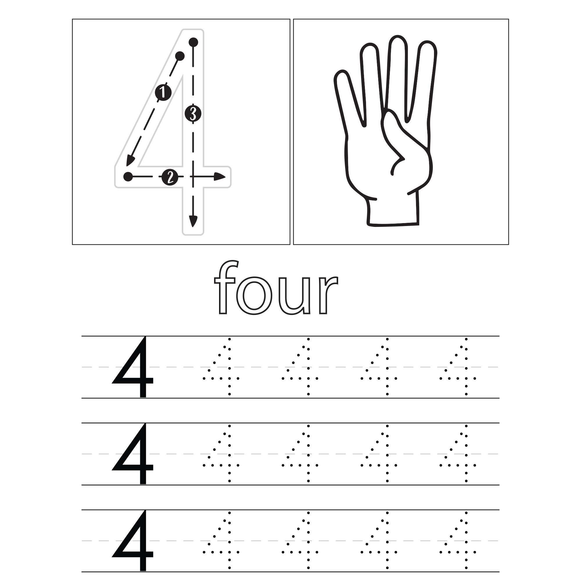 Numbers Tracing Worksheets | Printable Worksheets | Coloring Pages ...