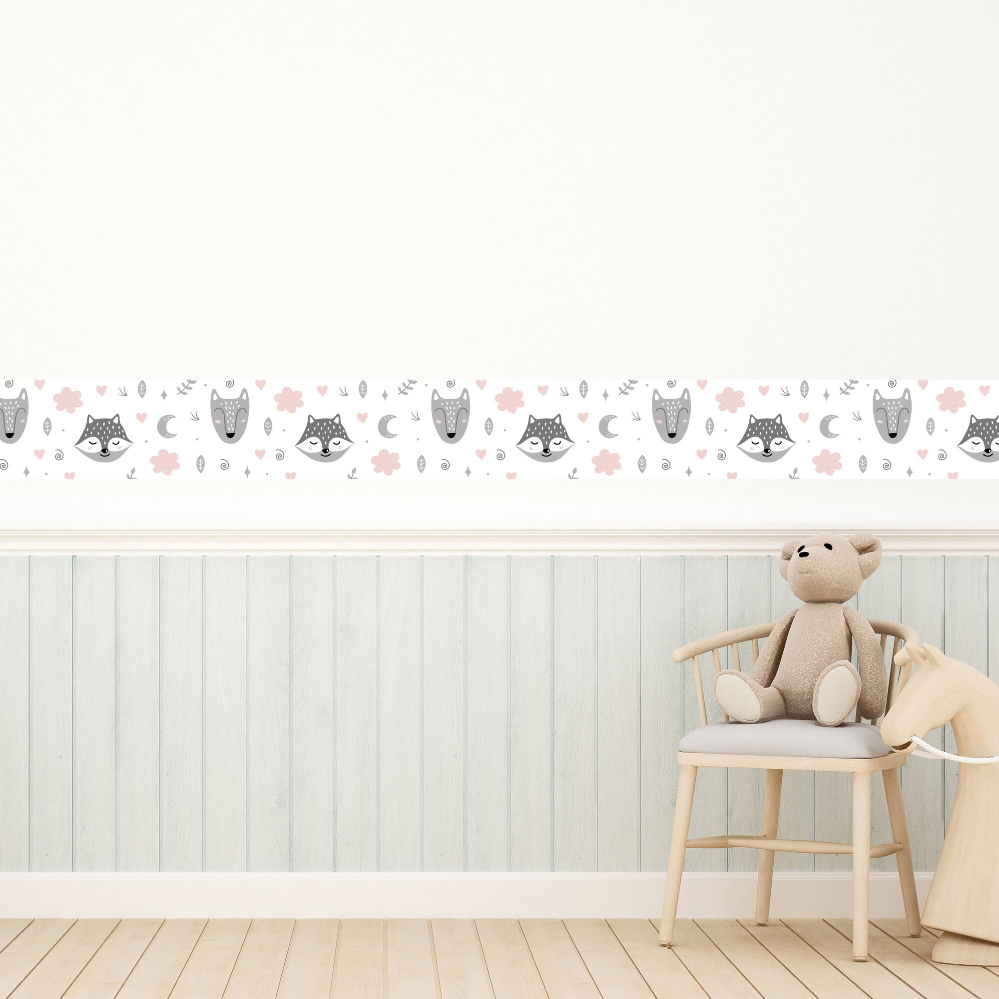 Cute Animals Wall Border Decal Animals Border Wall Decal Etsy