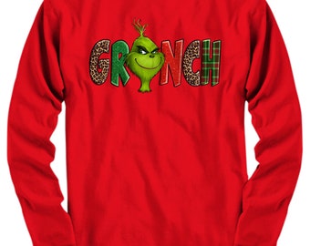 Grinch Monogram Shirt | Etsy Hong Kong