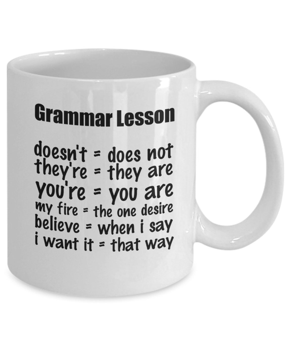 English Teacher Coffee Mug English Professor Gift Grammar Etsy