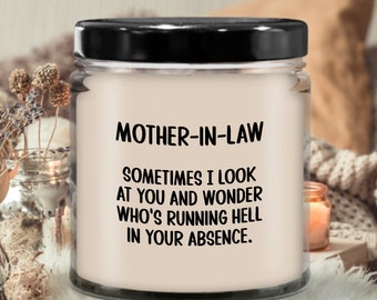 Schoonmoedergeschenk, Cadeau voor schoonmoeder, schoonmoeder Grappige kaars, schoonmoeder Uniek verjaardagscadeau, schoonmoeder Moederdagcadeau