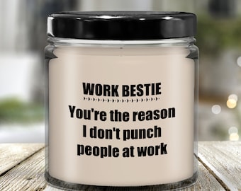 Co-worker gift, Favorite Coworker Gift, Work Bestie Candle, Funny Farewell Gift for Coworker, Birthday Gift for Coworker, Gift for Colleague