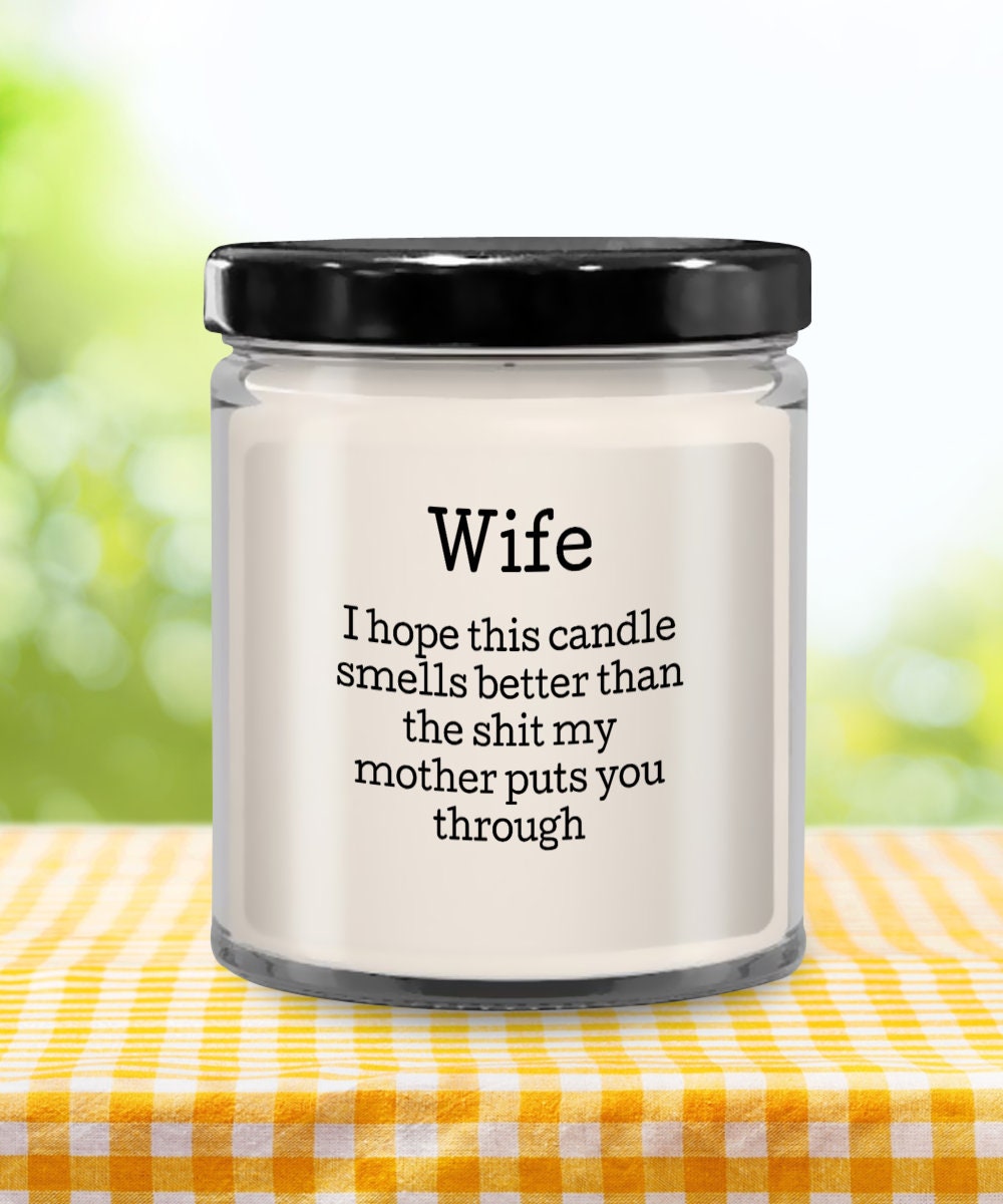 Wife Gift Idea, Stocking Stuffer for Wife, Unusual Gift for Wife, Funny Candle Wife, Birthday