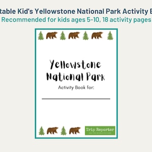 Yellowstone National Park Kid&#39;s Activity Book