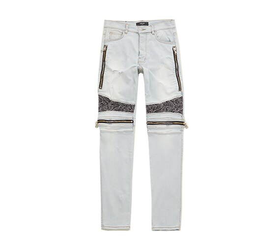 Custom Jeans Biker Style With Bandana 