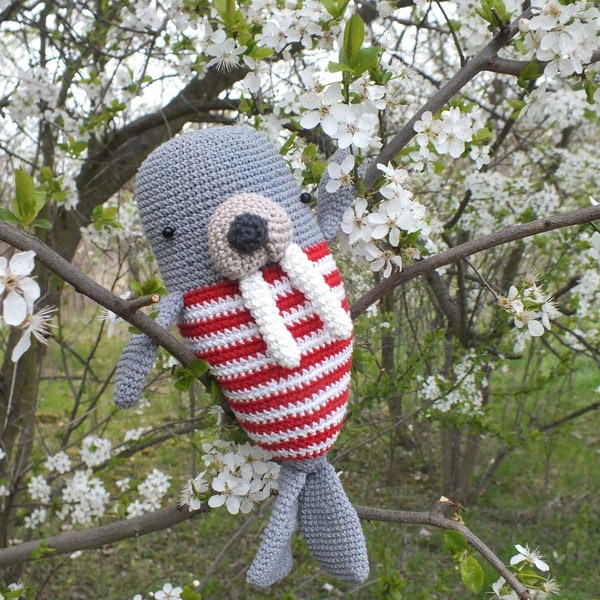 Handgemachtes, gehäkeltes Walross Amigurumi, Spielzeug, Deko, Häkel Stofftier, Crochet, Geschenkidee