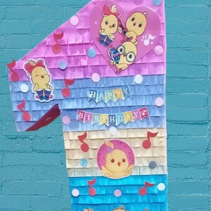 fournitures de fête, pinata personnalisée pour fête thématique, numéro Pinata, nom personnalisé, fournitures de fête, fête d’anniversaire Pinata