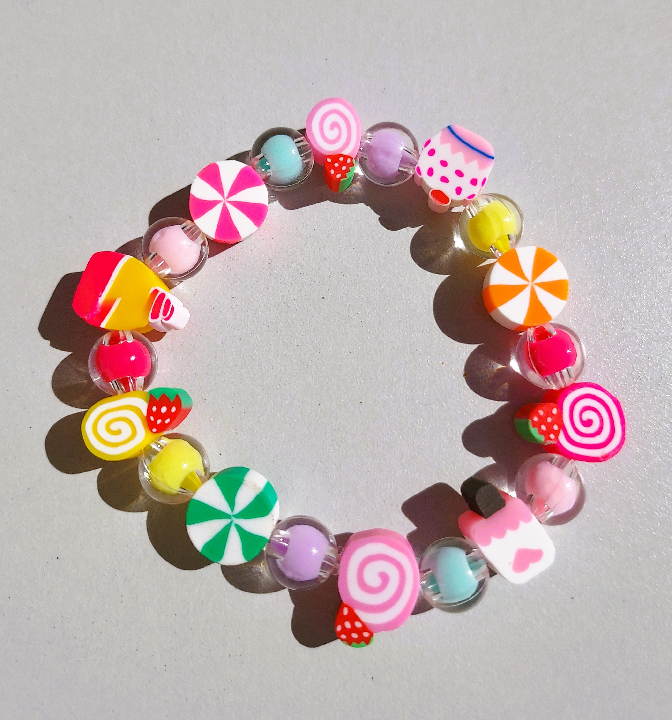 Yummy Jewelry Beads, Bright Colored Candy Beads, Rondelle Beads for  Bracelet, Necklace