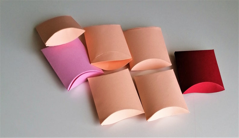 Boîtes Cadeaux En Papier Kraft Vintage – Lot De 100 Format 8x5,5x2 Cm (pliées) | Pour Mariage, Baptême, Anniversaire, Dragées, Bonbons