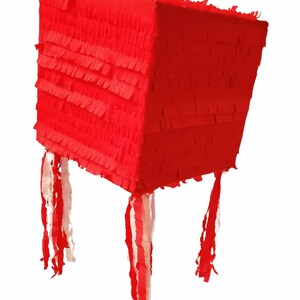 Red Cube Pinata Great to design your own Pinata Ready to Ship. Available as Whack Pinata image 5