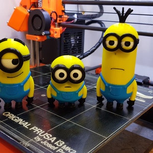 Pack 3 Minions (Kevin,Stuart,Bob) Despicable Me Impresion 3D Easy print