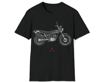 Suzuki VanVan RV125 Motorcycle T-Shirt: Black Art Edition