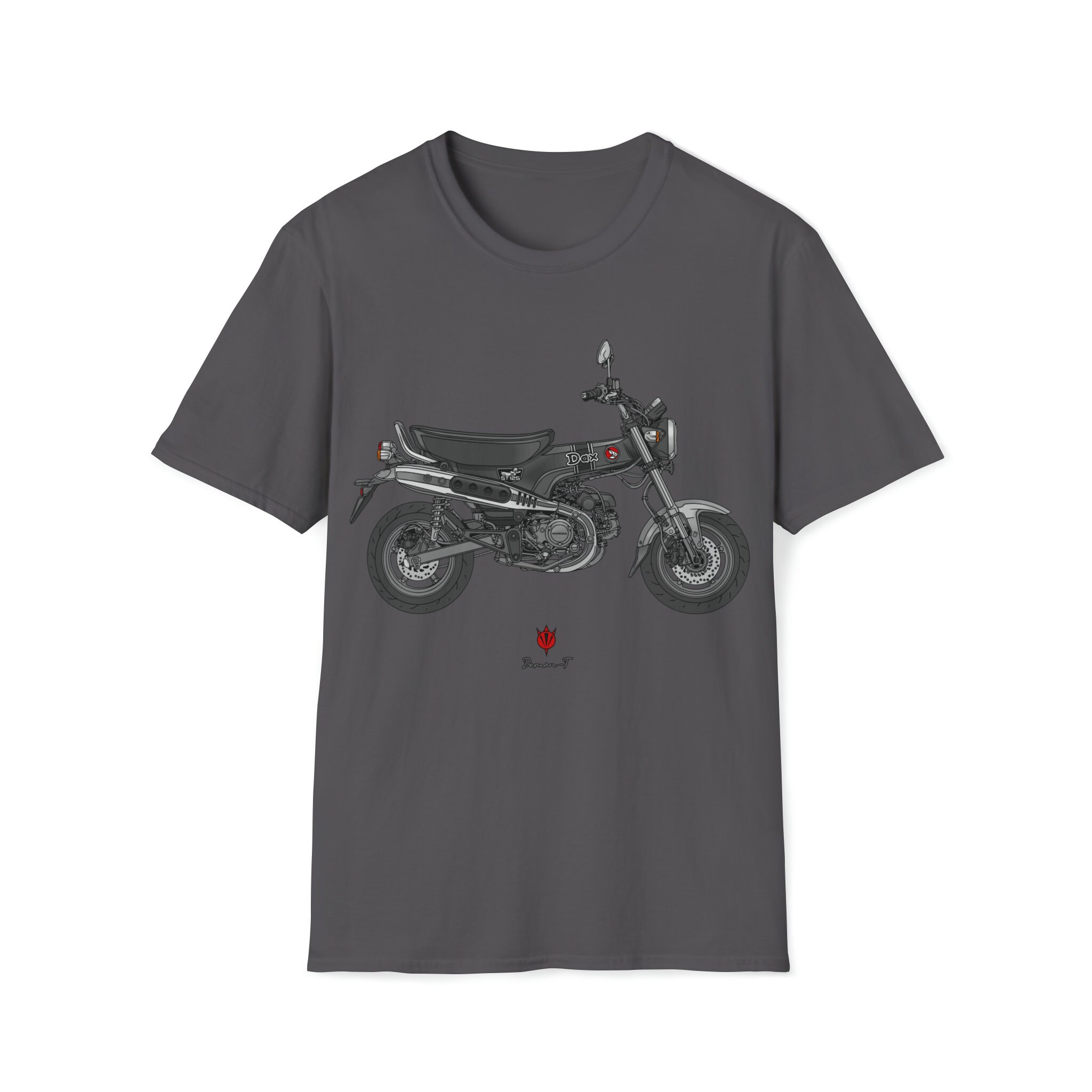 Tシャツ・カットソー HONDA MOTORCYCLE DAX 125 Short Sleeve Black Honda Dax ST125 Motorcycle T-shirt: Black Art Edition - Etsy