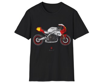 Yamaha XSR900 GP Motorcycle T-Shirt: Red & White