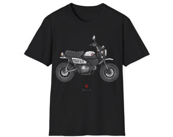 Honda Monkey 125 Motorcycle T-Shirt: Black Edition
