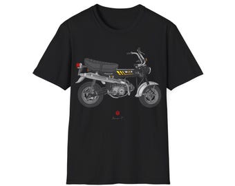 Honda DAX ST70 Motorcycle T-Shirt: Black Art Edition-Update