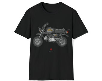 Honda Gorilla Z50 Mini Trail Motorcycle T-Shirt: Black Art Edition