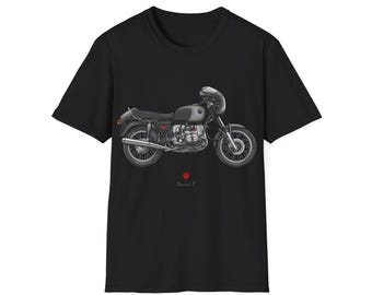 BMW R90S Motorcycle T-Shirt: Black Paint