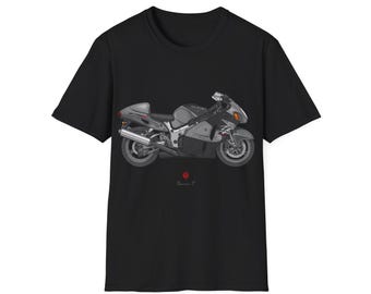 Suzuki Hayabusa GSX1300R Motorcycle T-Shirt: Black Art Edition-Update