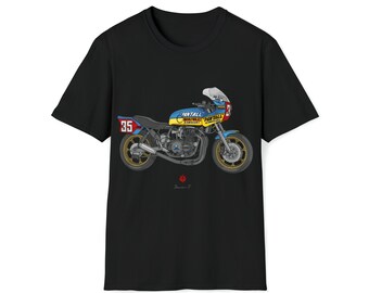 Moriwaki Kawasaki Z1 Graeme Crosby Motorcycle T-Shirt