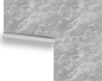 Relax on Cloud 11 (Gray) Removable Wallpaper